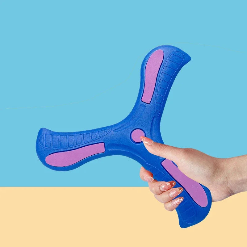 Boomerang Seguro y Suave para Niños de Tres Hojas - Juguete Educativo al Aire Libre, Ideal para Coordinación y Diversión en Familia