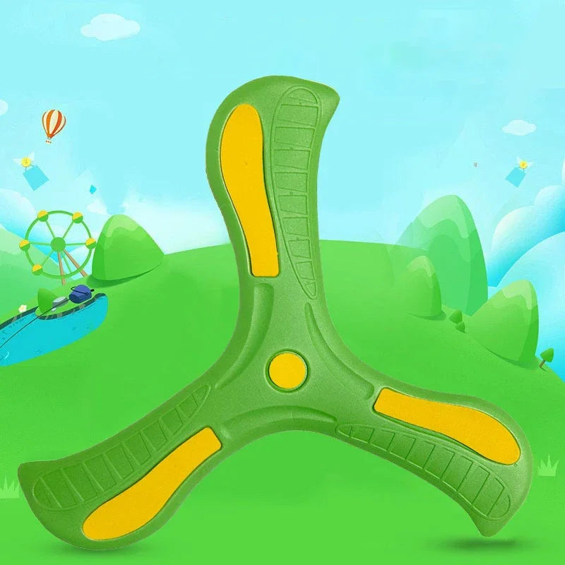 Boomerang Seguro y Suave para Niños de Tres Hojas - Juguete Educativo al Aire Libre, Ideal para Coordinación y Diversión en Familia