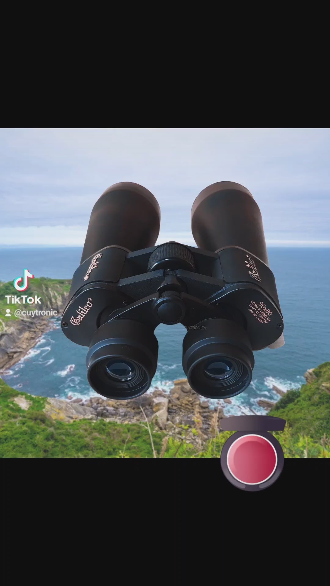 Binocular Profesional Galileo 90x80 | Llega 90 Veces + Lejos